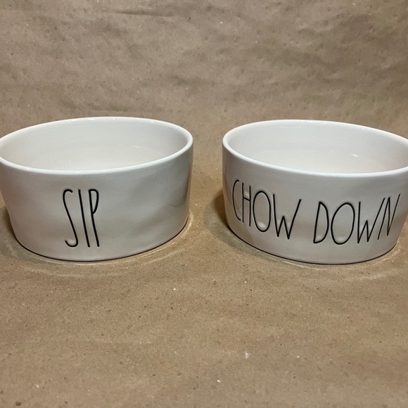 Rae Dunn Pet Food Bowls - Picture 1 of 5
